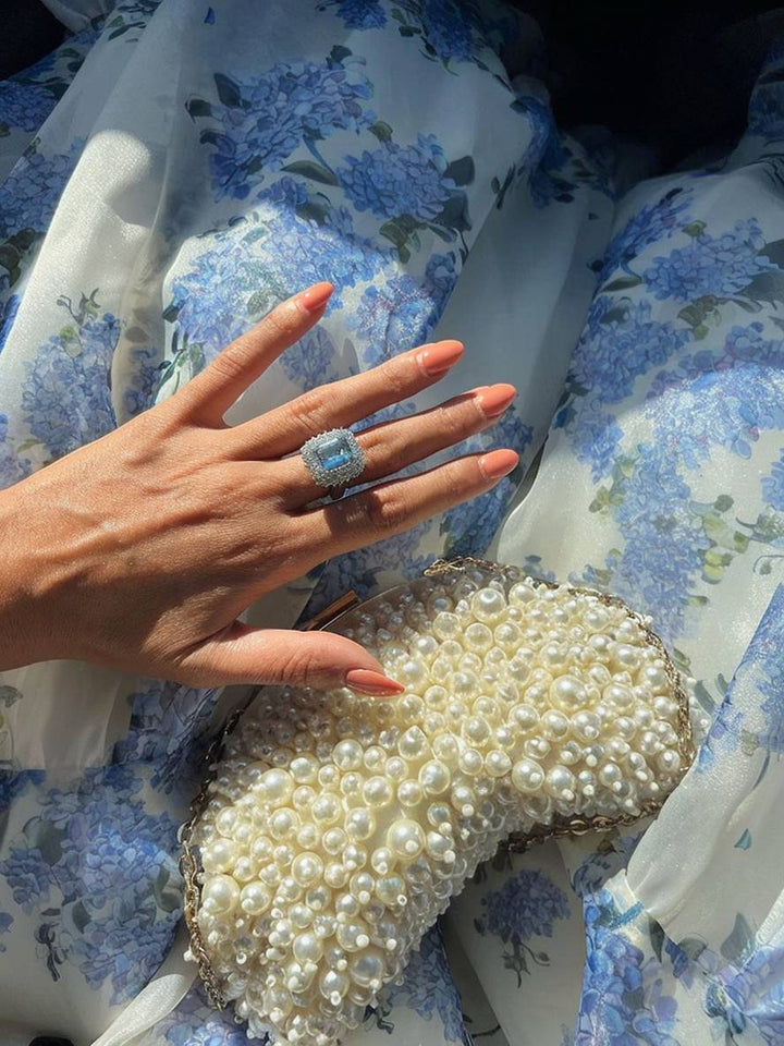 Levoire | Robe De Soirée Longue Imprimée Avec Des Fleurs En Chiffon Nœud Bustier Sans Manches Pour Dames Élégante Vintage Bal De Fin D'Études