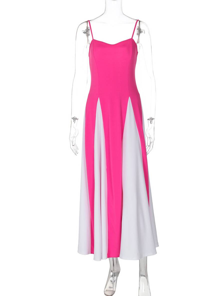 Levoire | Robe Longue Ajustée Dos Nu Avec Fines Bretelles Sans Manches Pour Femmes Élégante Décontractée Soirée Bal Bal De Fin D'Études