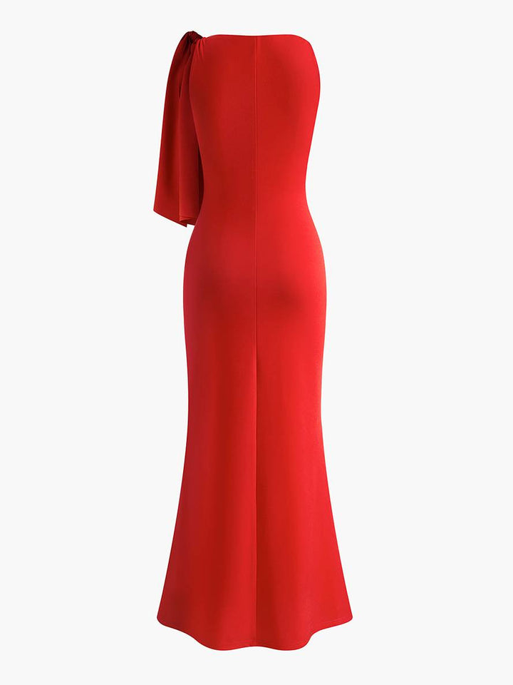 Levoire | Robe De Soirée Sans Manches À Épaules Dénudées Élégante Pour Fête D'Anniversaire