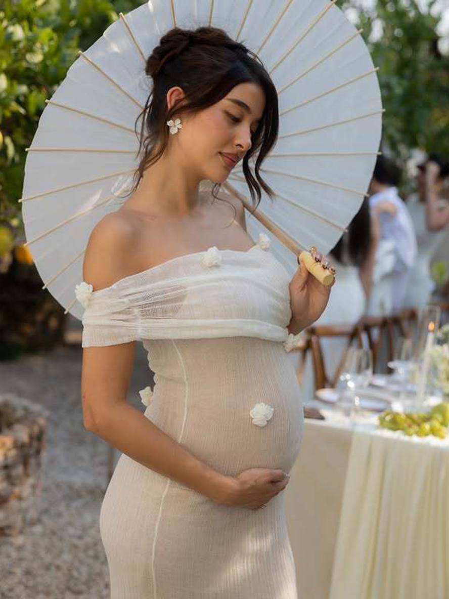 Levoire | Robe En Tulle Ajustée Sans Manches Pour Femmes Enceintes, Élégante Robe De Soirée Pour Mariage, Séance Photo Blanc