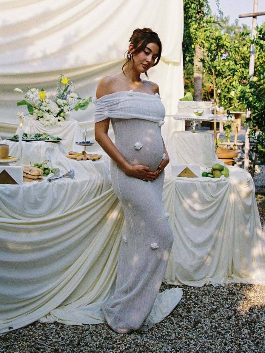 Levoire | Robe En Tulle Ajustée Sans Manches Pour Femmes Enceintes, Élégante Robe De Soirée Pour Mariage, Séance Photo