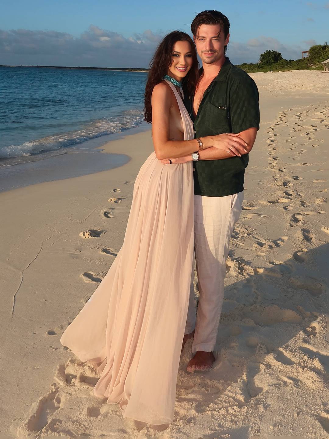 Levoire | Robe Longue Décolleté Dos Col Halter Plongeant Sans Manches Robe De Soirée Élégante Pour Mariage Robe De Plage