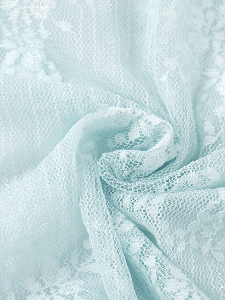 Levoire | Robe Longue Avec Bustier Transparent En Dentelle Ajustée Avec Fines Bretelles Sans Manches Femme Soirée Plage