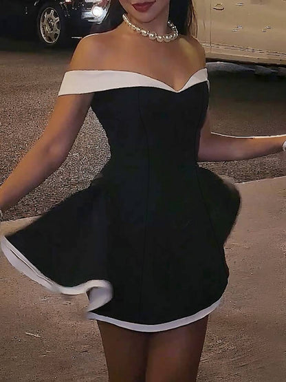 Levoire | Bottes Kol Robe Dos Nu Sans Manches Femmes Élégant Décontracté Vintage Bal Fête Cocktail Robe