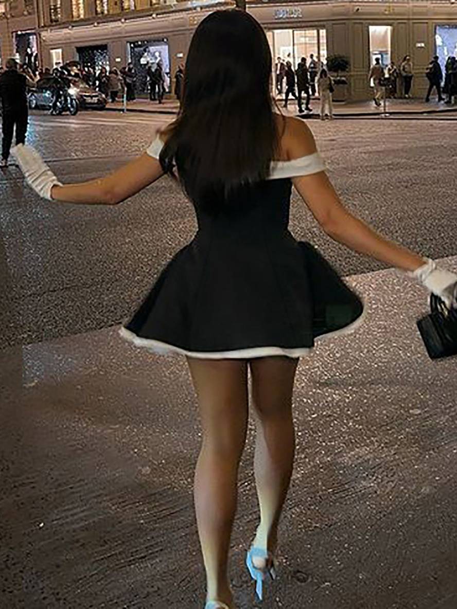 Levoire | Bottes Kol Robe Dos Nu Sans Manches Femmes Élégant Décontracté Vintage Bal Fête Cocktail Robe