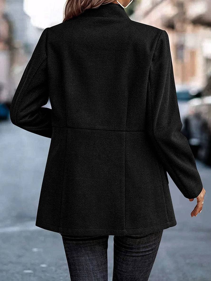 Levoire | Blazer Chevron Cut V Manches Longues Femme Élégant Casual Mode Veste