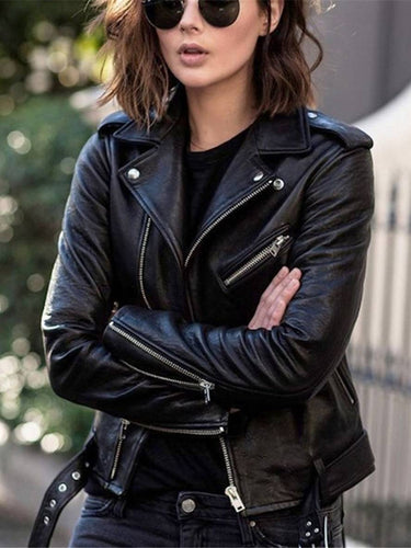 Levoire | Perfect Vestes De Moto En Cuir Synthétique À Fermeture Éclair Élégantes Pour Femmes