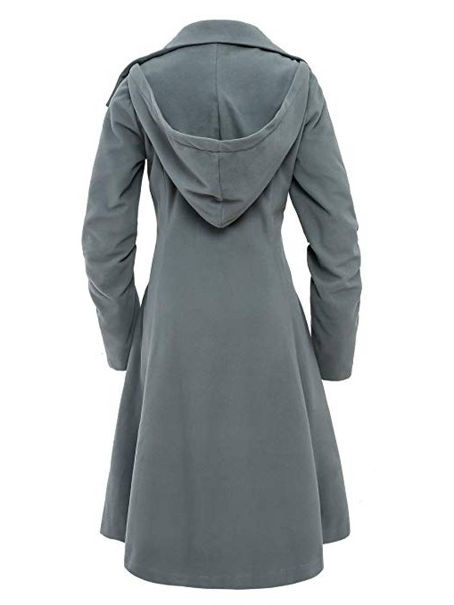 Levoire | Manteau En Laine Mi-Long Avec Capuche À Boutons Pour Femmes Vêtements Élégants Jacket Cape