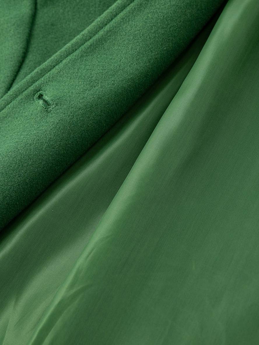 Levoire | Manteau En Laine À Fermeture À Boutons, Poches, Col À Revers Pour Femmes, Élégant, Vintage, Veste D'Hiver