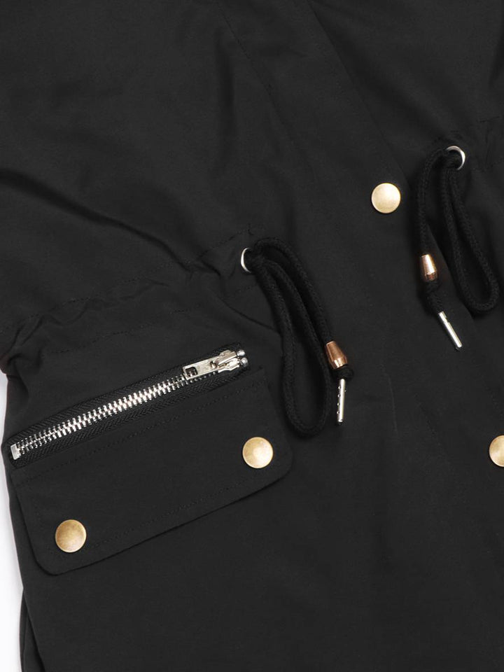 Levoire | Parka Mi-Longue En Fausse Fourrure Avec Capuche Et Fermeture Éclair Pour Femmes Veste D'Hiver Décontractée Et Ample