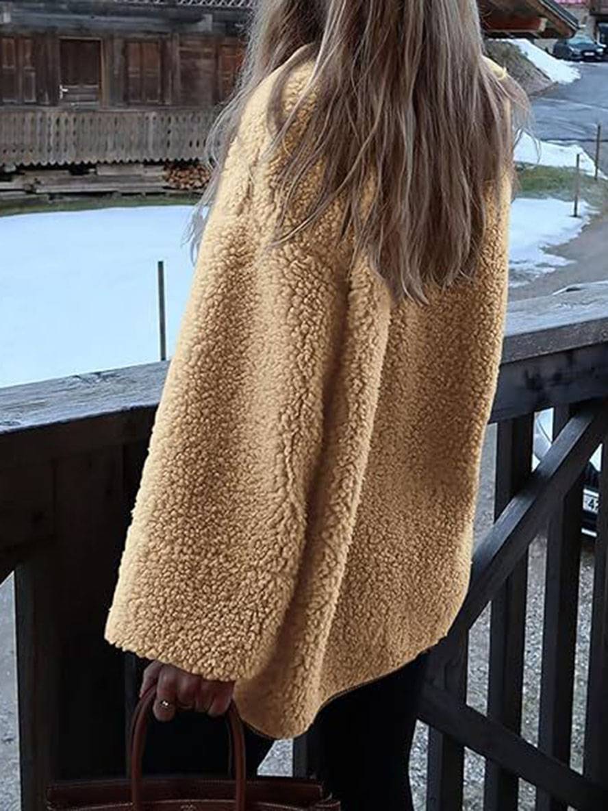 Levoire | Manteau En Velours Côtelé Avec Boutons Poches Col Rond Manches Longues Femmes Mode Décontractée Élégante Veste De Loisir