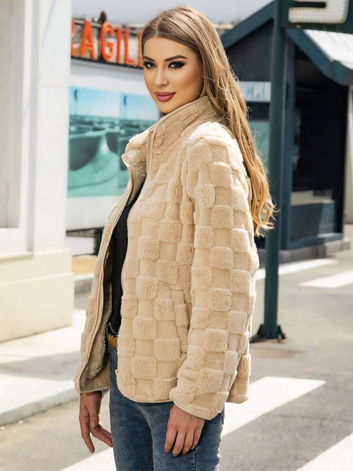 Levoire | Doudoune Avec Col Montant, Manches Longues, Poches Pour Femmes, Mode D'Hiver Décontractée, Veste