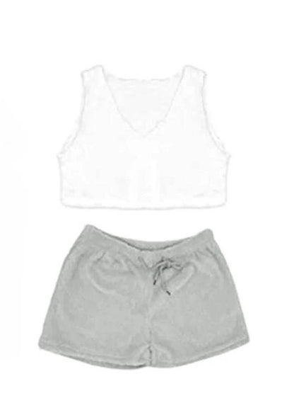 Levoire | Ensemble De Pyjama Court En Polaire À 3 Pièces Pour Dames