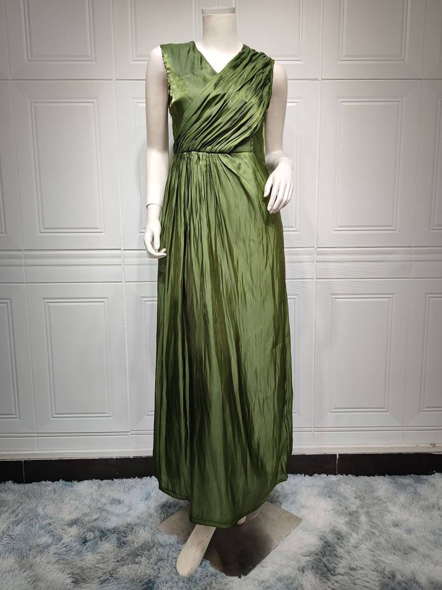 Levoire | Ensemble Robe En Satin Avec Nœud Bright Wire Manches Longues Femmes Élégant Décontracté Mode