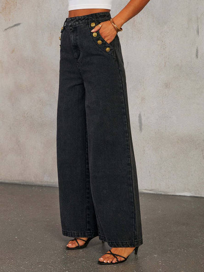 Levoire | Ensembles Avec Une Coupe De Pantalon En Jean Flared-Hosen Haut Sans Manches À Col Rond Femme Vintage Casual Deux Pièces