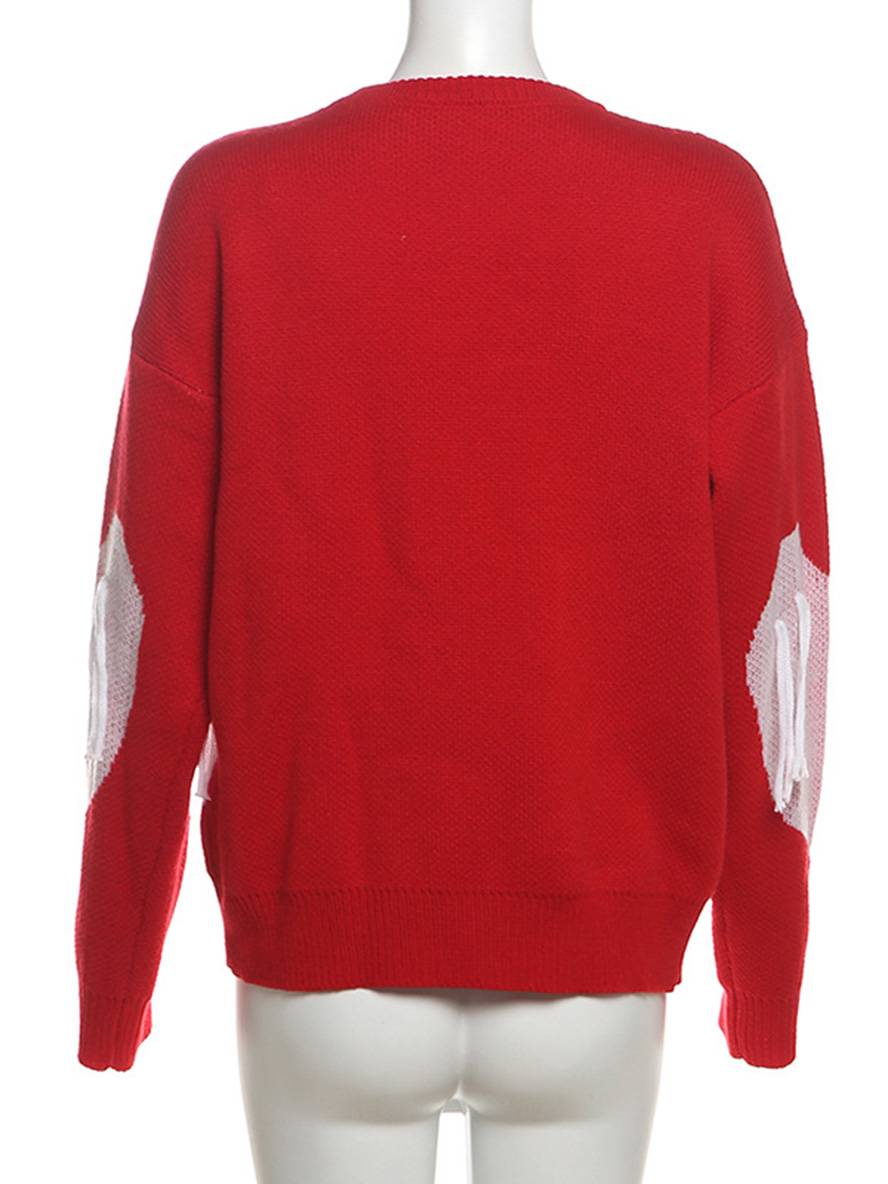 Levoire | Sweatshirt Cœur Français Col Rond Manches Longues Femmes Décontracté Lâche Oversized Tops De La Saint-Valentin