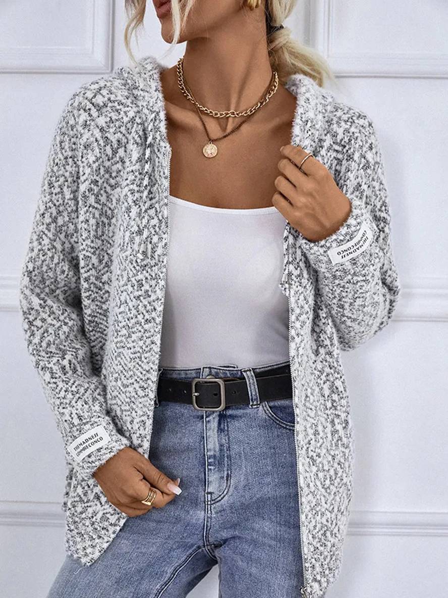 Levoire | Hoodie-Cardigans Avec Fermeture Éclair Manches Longues Femmes Décontracté Veste Ample