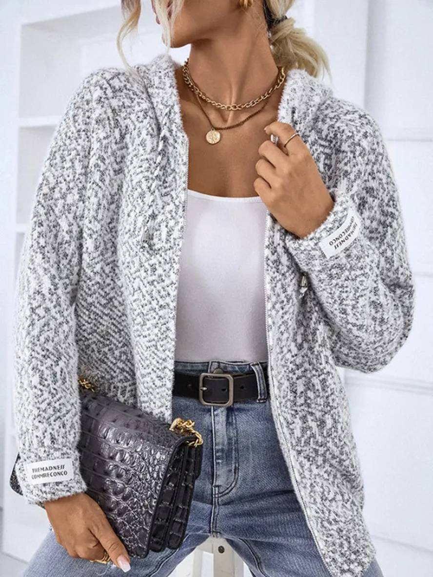 Levoire | Hoodie-Cardigans Avec Fermeture Éclair Manches Longues Femmes Décontracté Veste Ample