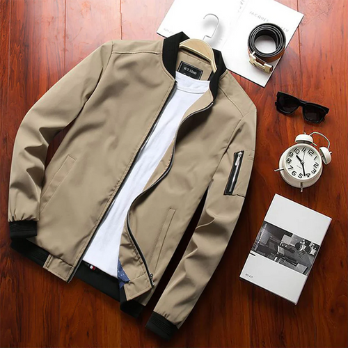 Levoire | Slim Fit Veste D'Été Avec Fermeture Éclair