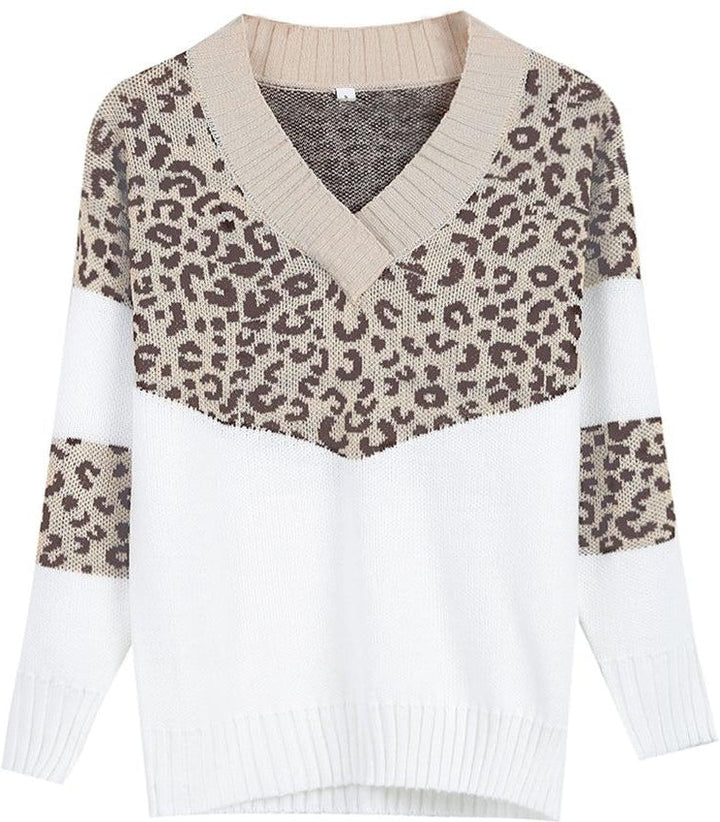 Levoire | Pull En Tricot Avec Motif Léopard Et Manches Longues