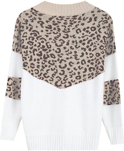 Levoire | Pull En Tricot Avec Motif Léopard Et Manches Longues