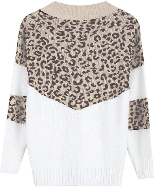 Levoire | Pull En Tricot Avec Motif Léopard Et Manches Longues