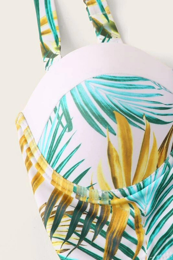Levoire | Blatt Bustier Taille Haute Bikini Maillot de Bain