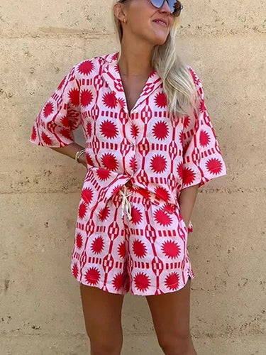 Levoire | Vêtements Courts Imprimés Soleil