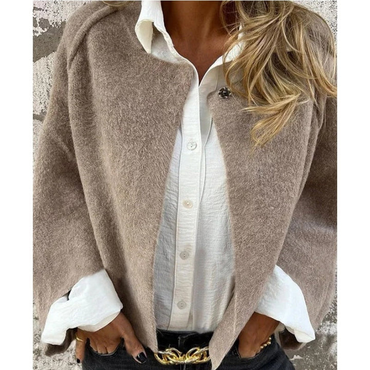 Levoire | Femme Courte Loose Fit Ouverte Avant Veste D'Automne