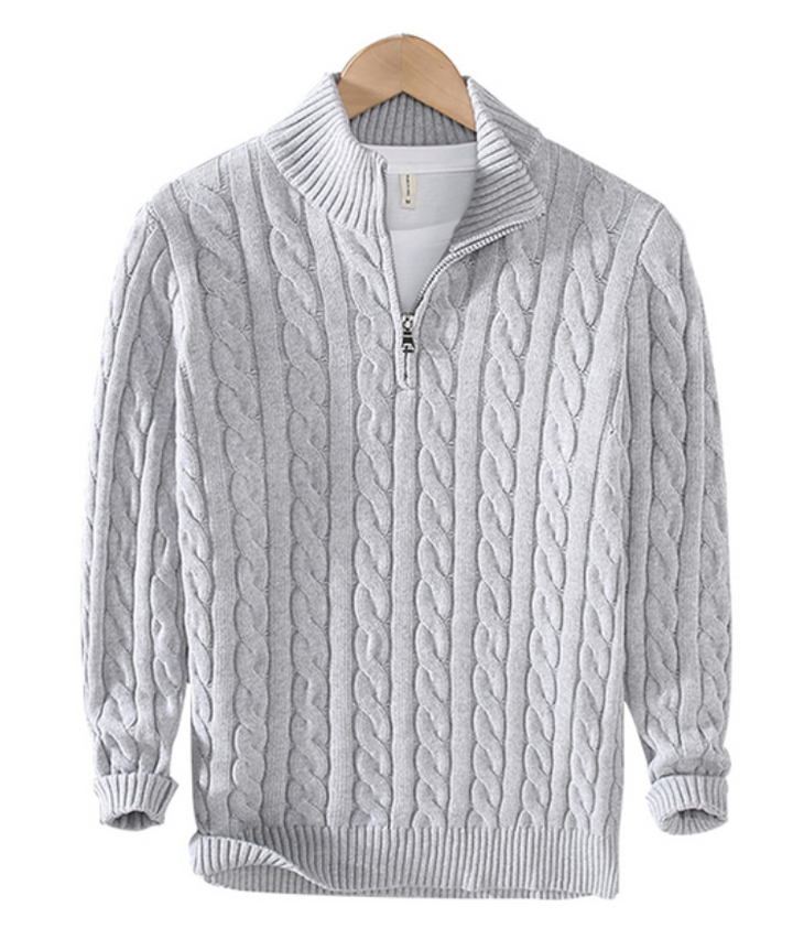 Levoire | Pull mi-zipper Gris
