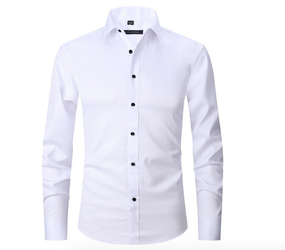Levoire | Chemise Confortable Pour Hommes Avec Super Stretch Blanc