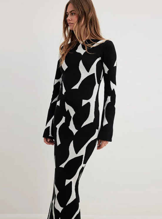 Levoire | Elégante robe en tricot à manches longues pour femme
