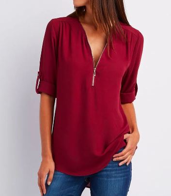 Levoire | Charmante Chemise Élégante Rot