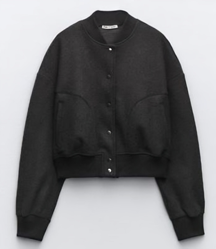 Levoire | Veste Bomber Courte Noir