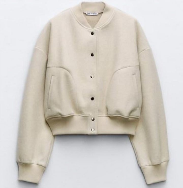 Levoire | Veste Bomber Courte Beige