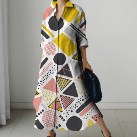 Levoire | Robe Chemise Élégante Pour Femmes Avec Un Ajustement Parfait Multicolore