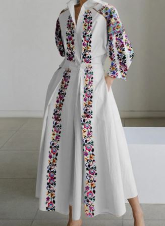 Levoire | Robes En Lin Coton Vintage Blanc