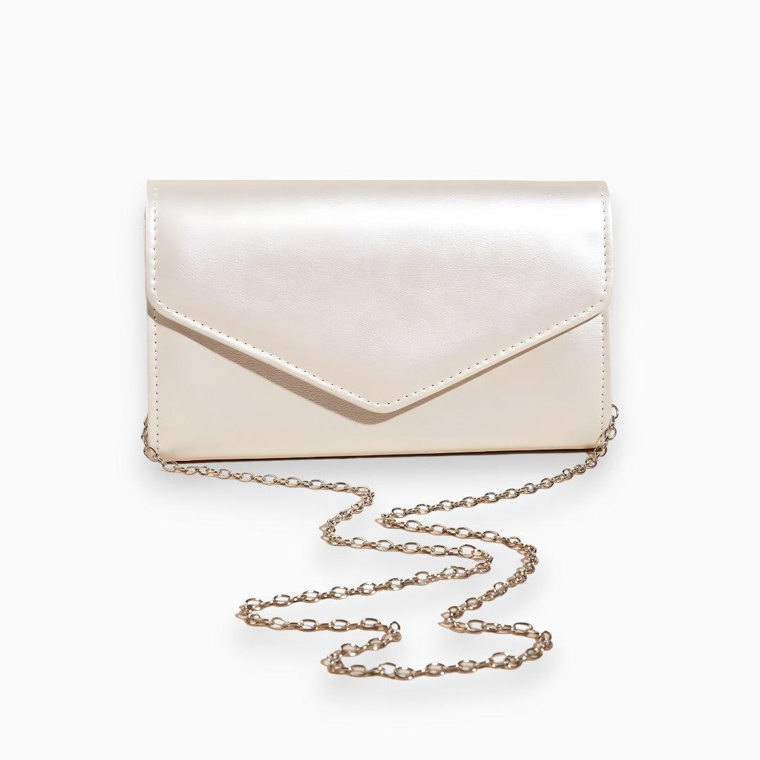 Levoire | Pochette Compacte Avec Chaîne Blanc