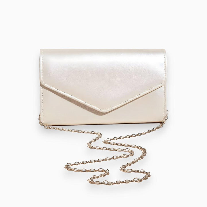 Levoire | Pochette Compacte Avec Chaîne Blanc