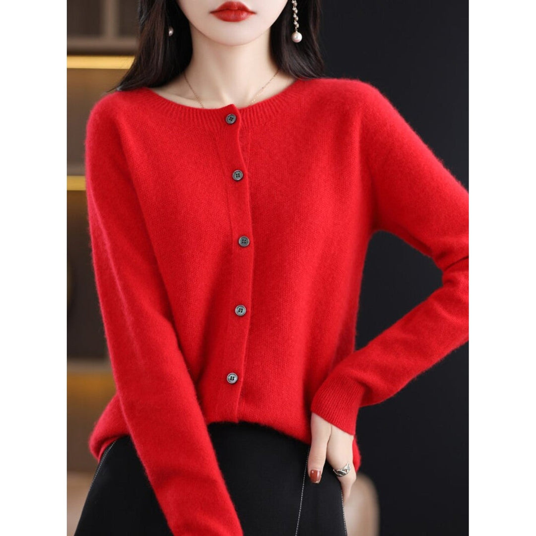 Levoire | Veste En Tricot Classique À Encolure Ronde Pour Femmes