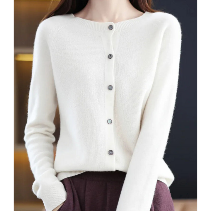 Levoire | Veste En Tricot Luxueuse Pour Femmes Blanc