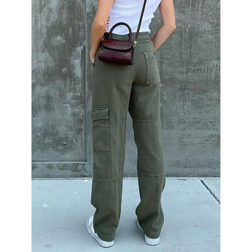 Levoire | Pantalon Coupe Droite Taille Normale Pantalon Ample Femme