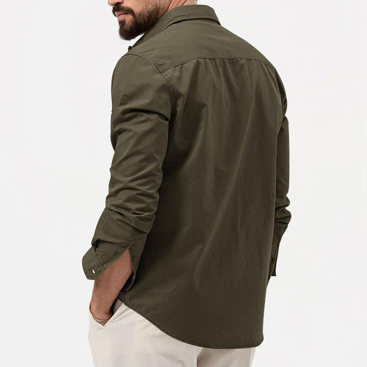 Levoire | Chemise Pour Homme À Manches Longues Avec Patte De Boutonnage Et Poches