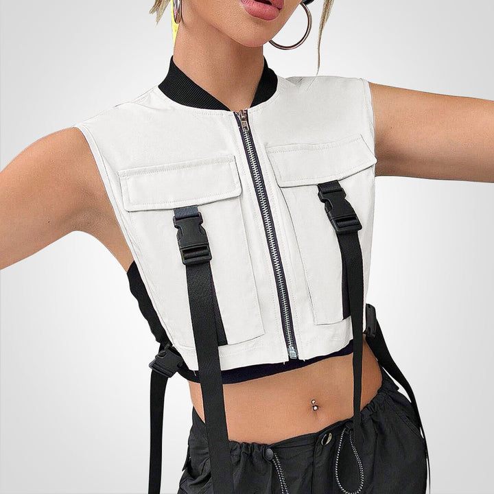 Levoire | Gilet Court Blanc