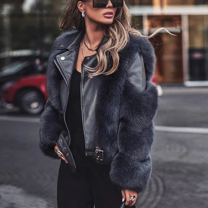 Levoire | Veste En Cuir De Luxe Arktis Avec Fourrure