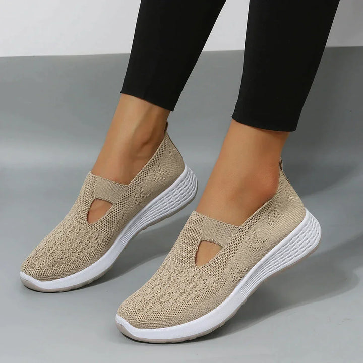 Levoire | Chaussures En Maille Orthopédique Beige