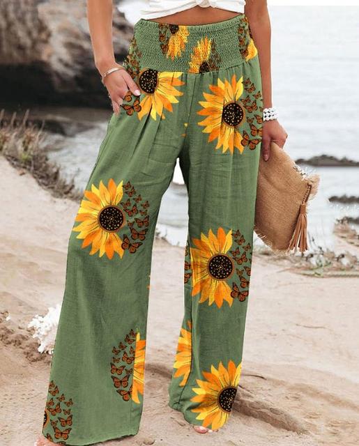 Levoire | Pantalon Imprimé Chic Vert