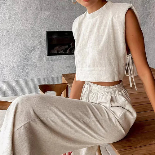 Levoire | Ensemble Deux Pièces Avec Pantalon Large Et Débardeur