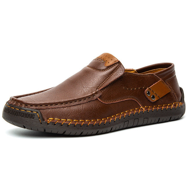 Levoire | Élégant Mocassin Orthopédique brun foncé