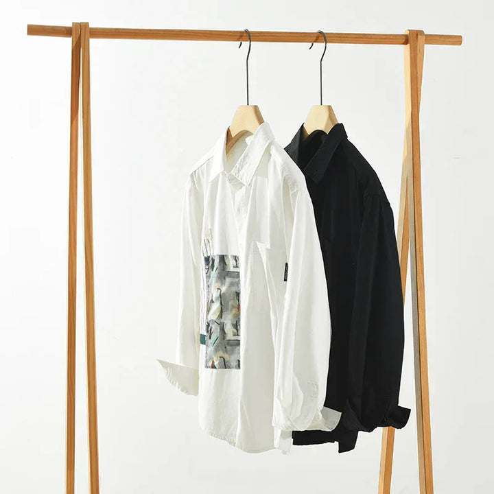 Levoire | Chemise À Patchwork Decontractee Elegant Hommes